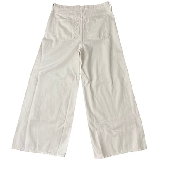 J.Crew NWT High Rise White Wide Leg Rigid Denim Jeans Size 31 - Picture 6 of 8